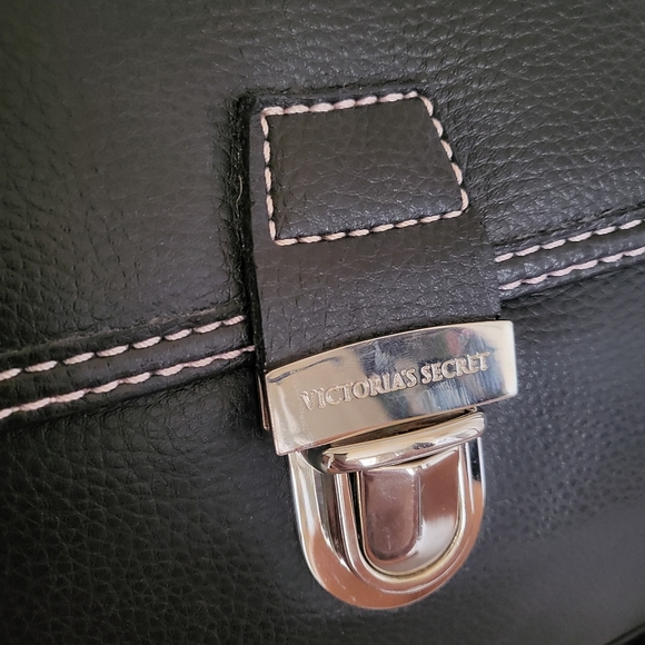Victoria's Secret Black Leather Bag - Picture 3 of 11